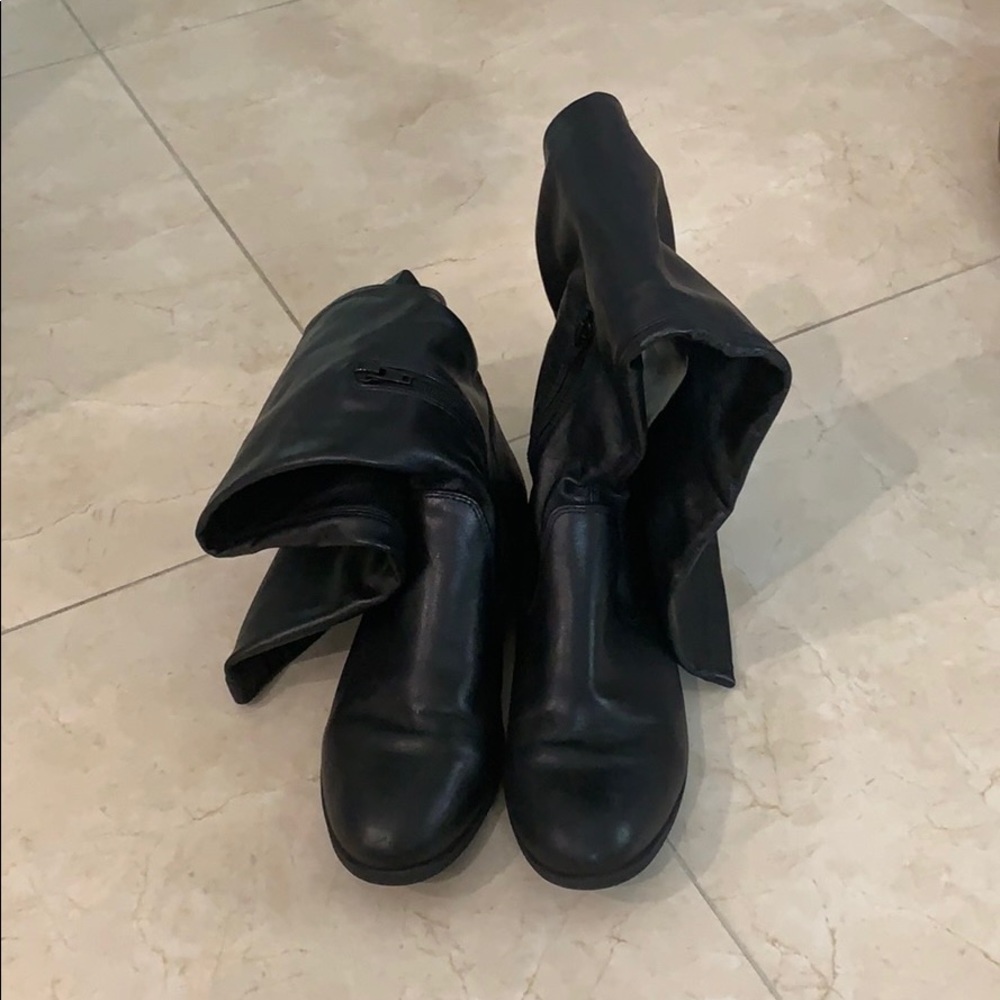 Steve Madden over the knee leather boots!